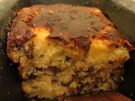 Cake poire roquefort noix